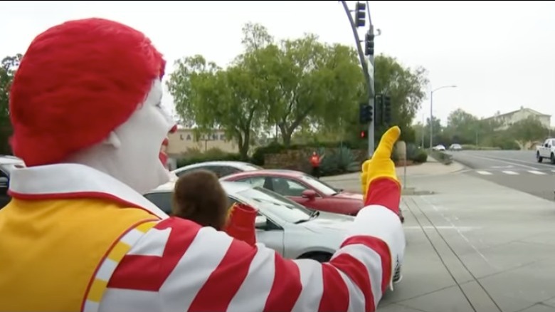 Ronald McDonald raising money for Ronald McDonald House