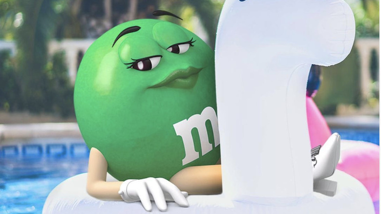 green m&m character