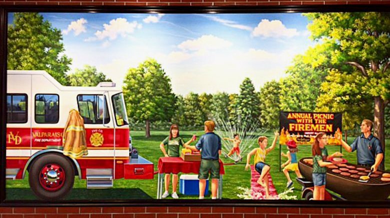 Firehouse murals