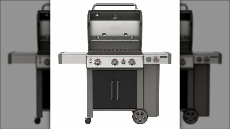 Weber grill on white background