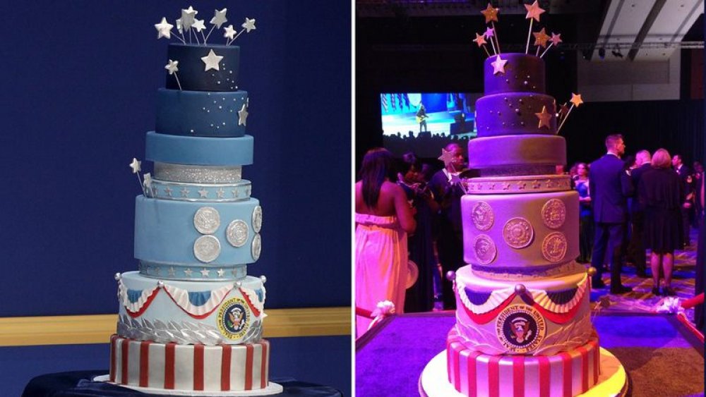 Duff Goldman's cake (right) compared to Trump's cake