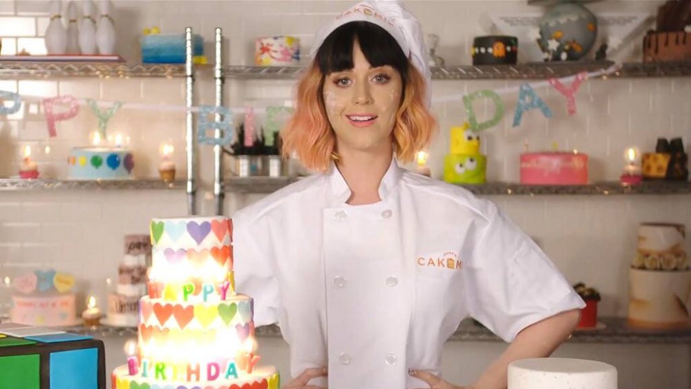 Katy Perry in her Birthday lyric video