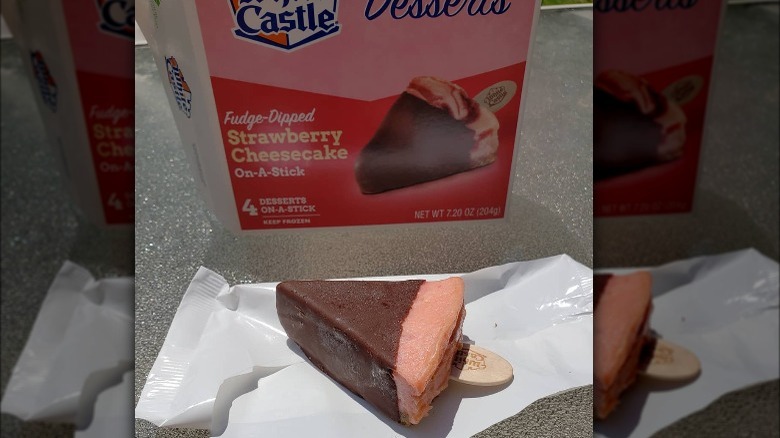 White Castle cheesecake-on-a-stick