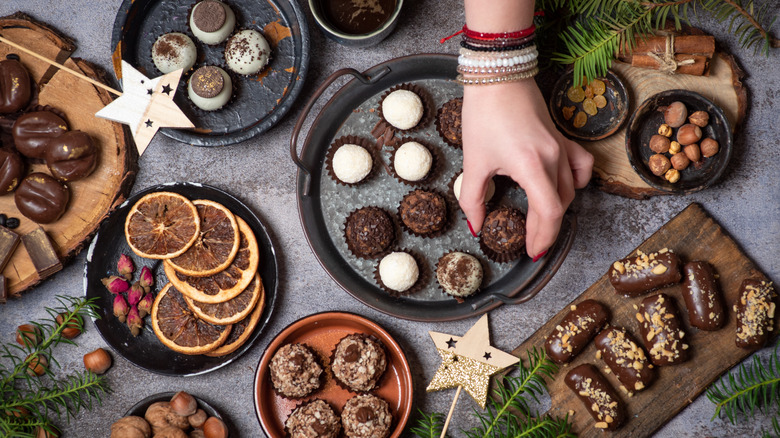 holiday treat display