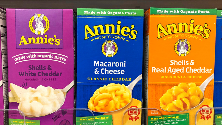 Boxes of Annie's products