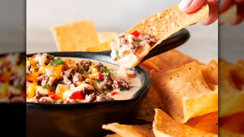 three cheese steak dip