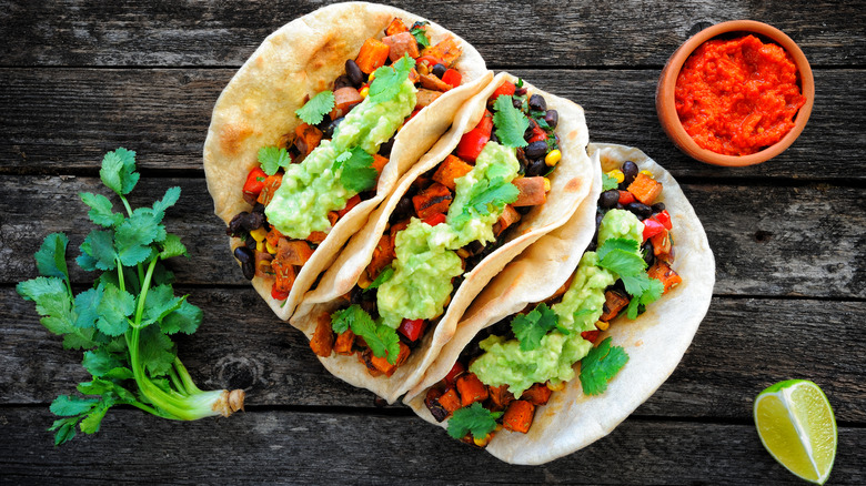 black bean tacos