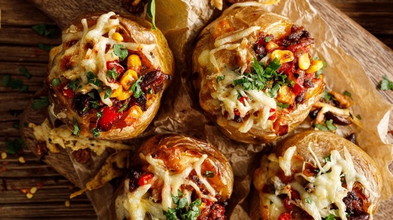 Mexican baked potatoes 