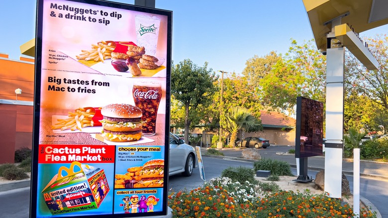 McDonald's menu board