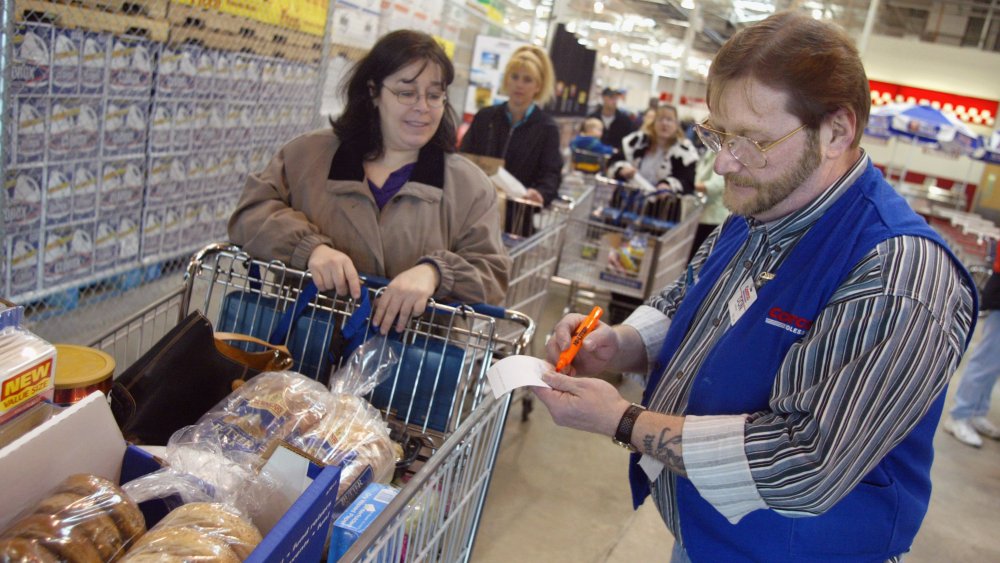 Shopping at Costco