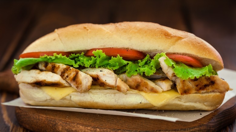 subway chicken sandwich