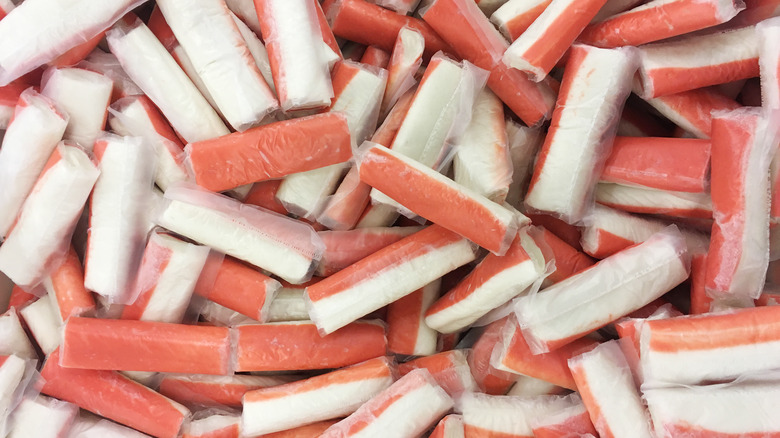 Pile of crab stick