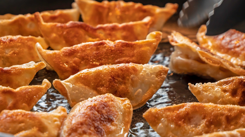 Chinese deep fried pork dumplings