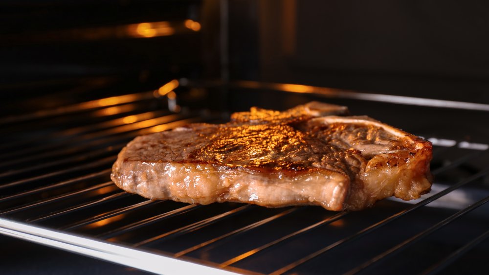 Well-done steak from a French restaurant