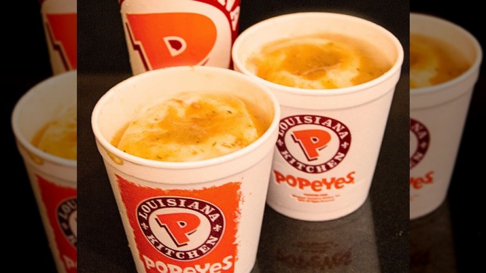 Popeyes mashed potatoes with gravy