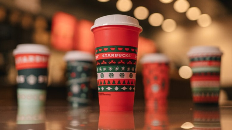 Starbucks holiday cups