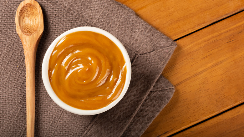 dulce de leche in bowl