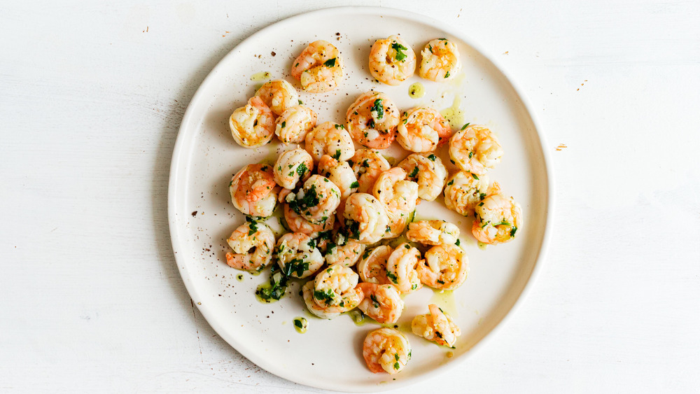 Aldi 5-ingredient shrimp scampi served