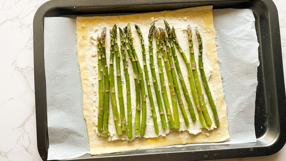 asparagus tart ready for the oven