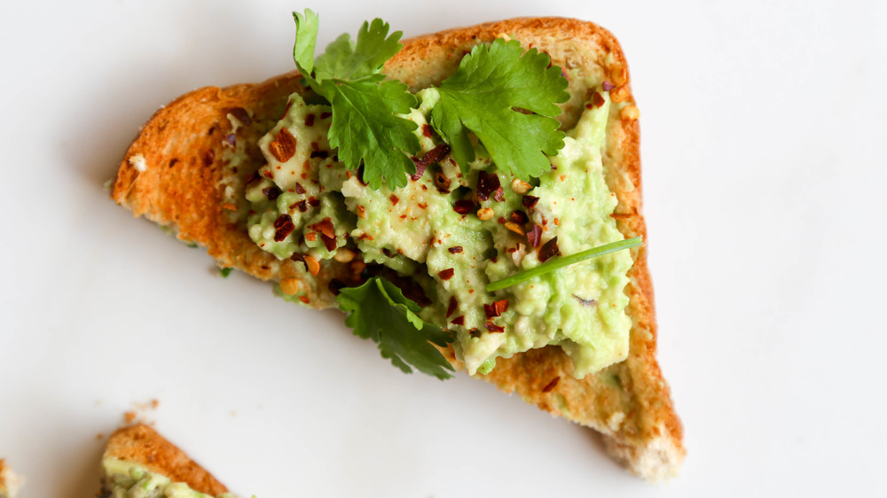 avocado toast recipe served