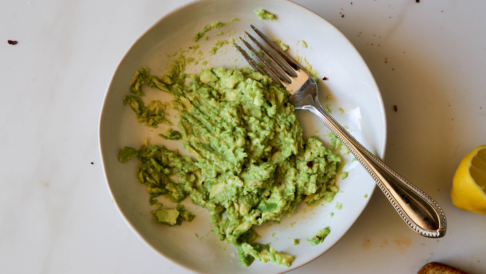 avocado mashed for avocado toast recipe