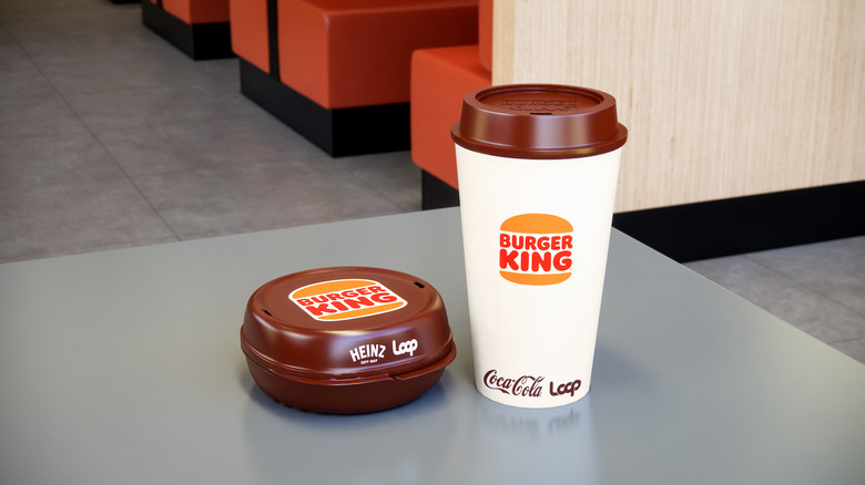 Loop-made packaging for Burger King goods