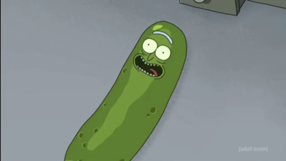 Pickle Rick in still from Rick and Morty episode