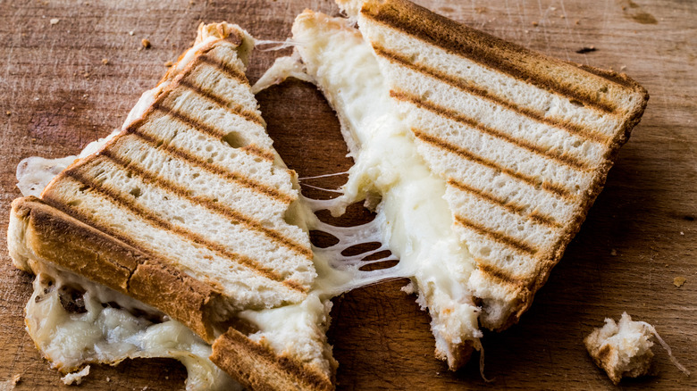 A cheese toastie, or grilled cheese