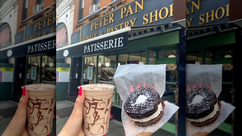 peter pan donut and drink