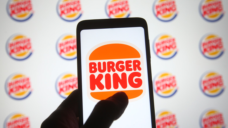 Burger King logo on phone