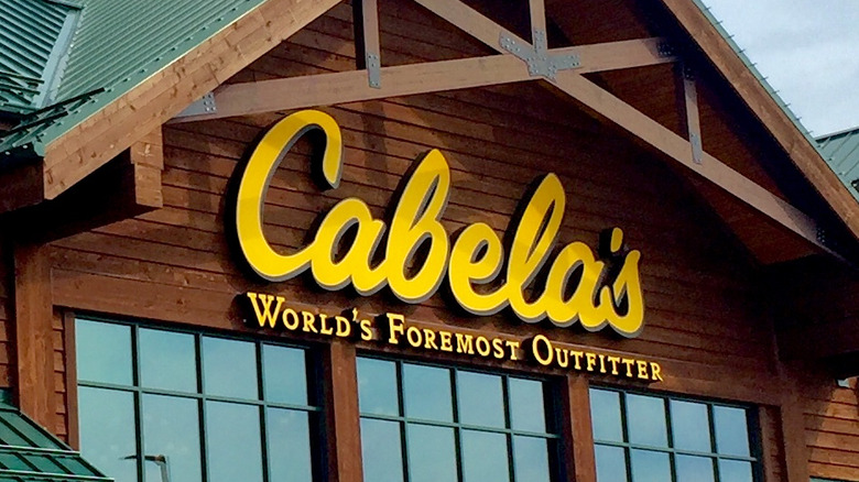 Cabela's store front with logo