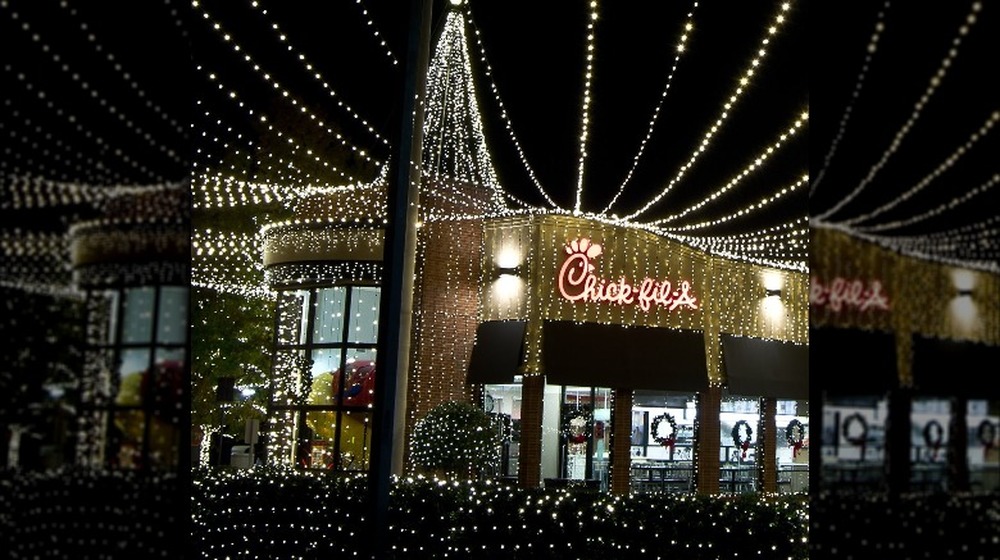 Athens, Georgia Chick-fil-A Christmas display