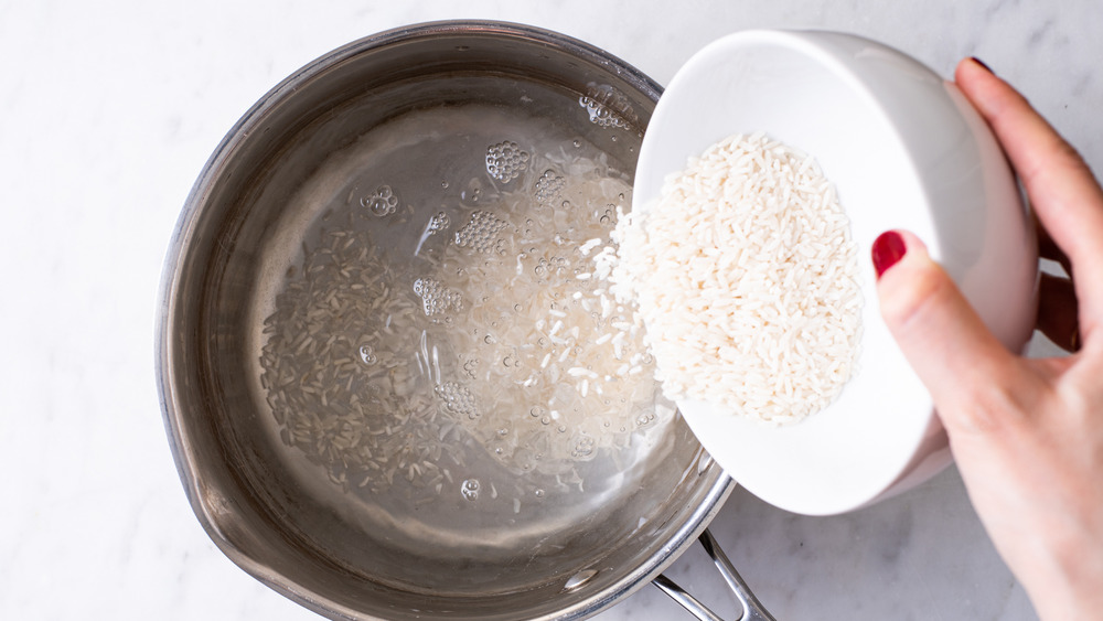 rice for congee cooking