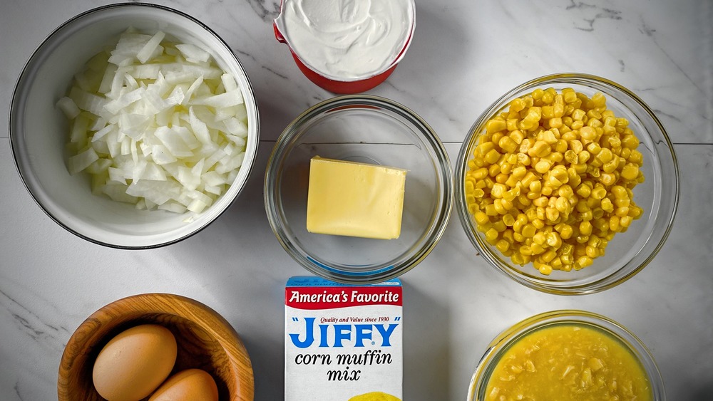 ingredients for corn casserole