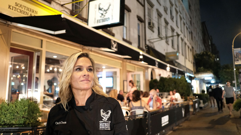 Cat Cora at Fatbird Restaurant