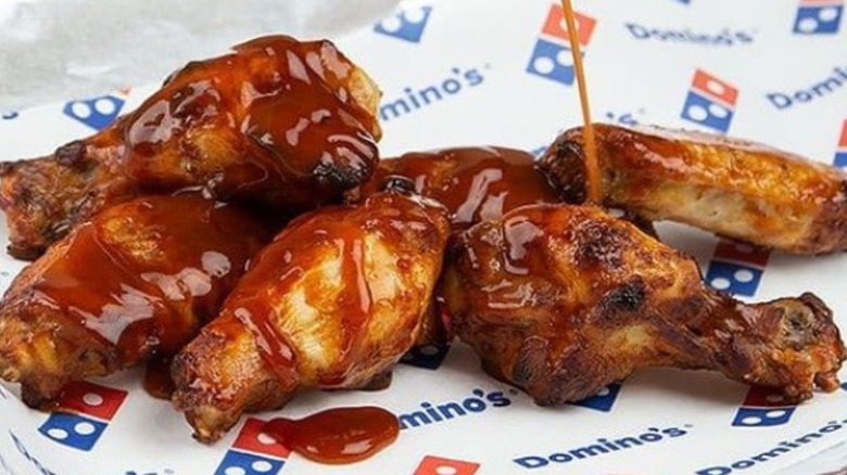 Domino's wings and pizza