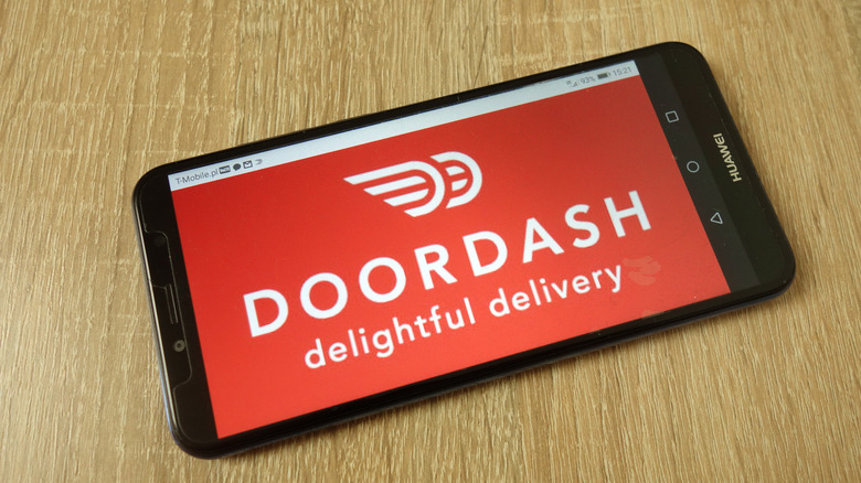 DoorDash ap on smart phone