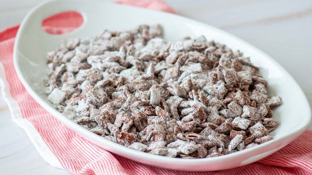 puppy chow on platter