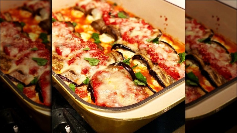 Bobby Flay's eggplant rollatini