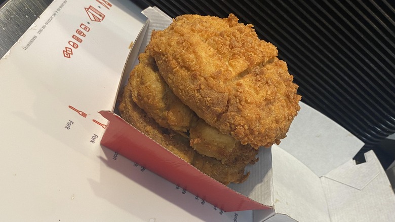 Deep Fried Bread Chicken Sandwich