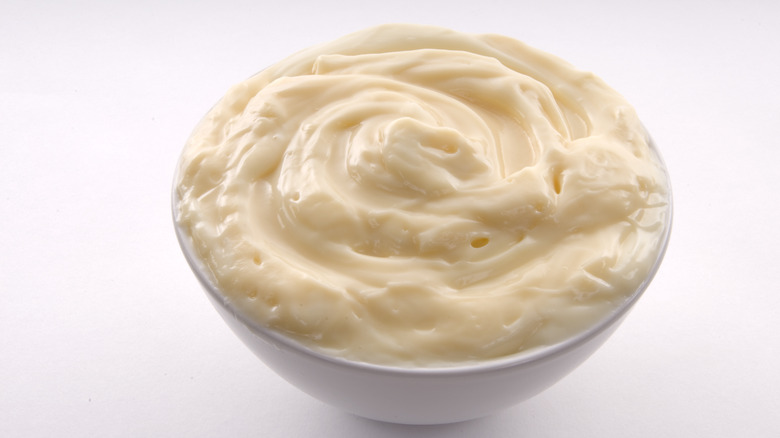 mayonnaise in dish