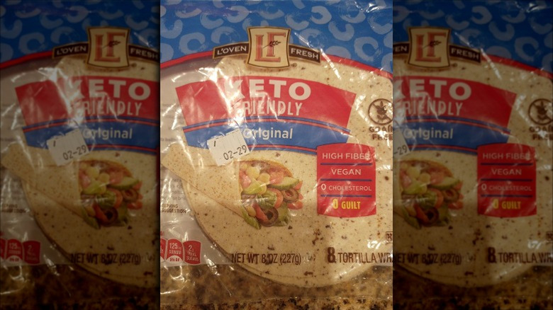 Package of Aldi tortillas