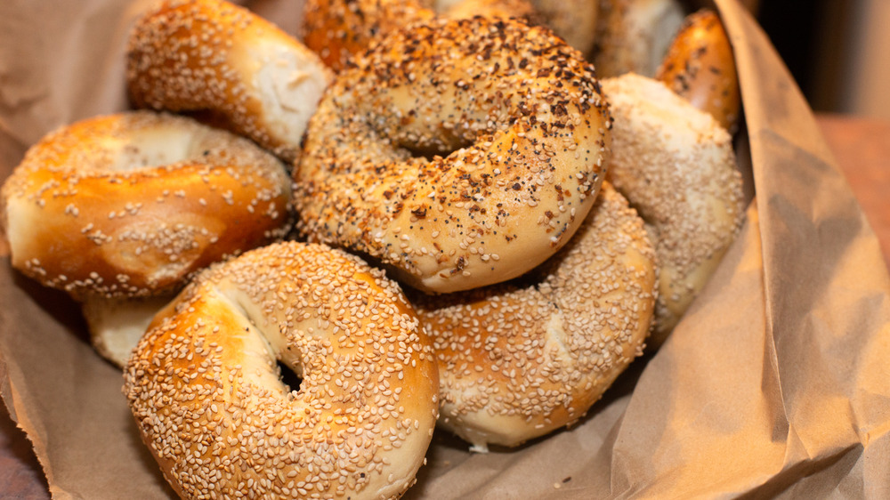 Bag of varied bagels