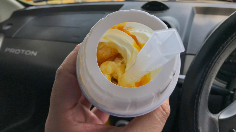 Peering inside McFlurry cup