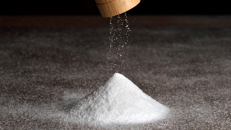 Salt being poured out