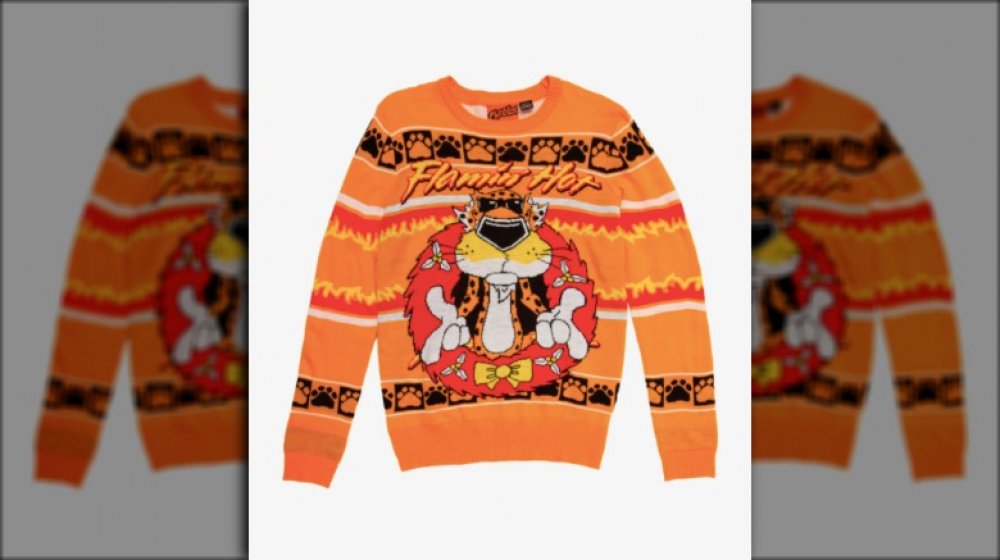 Flamin' Hot Cheetos holiday sweater