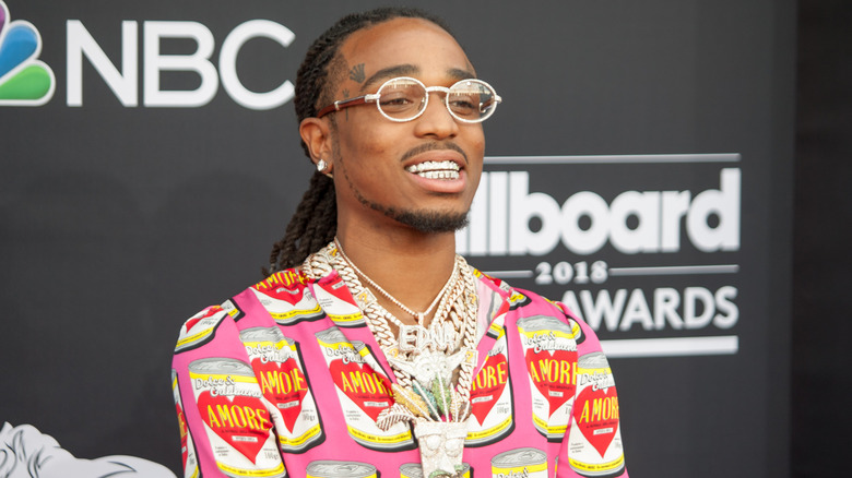 Quavo smiling on the red carpet