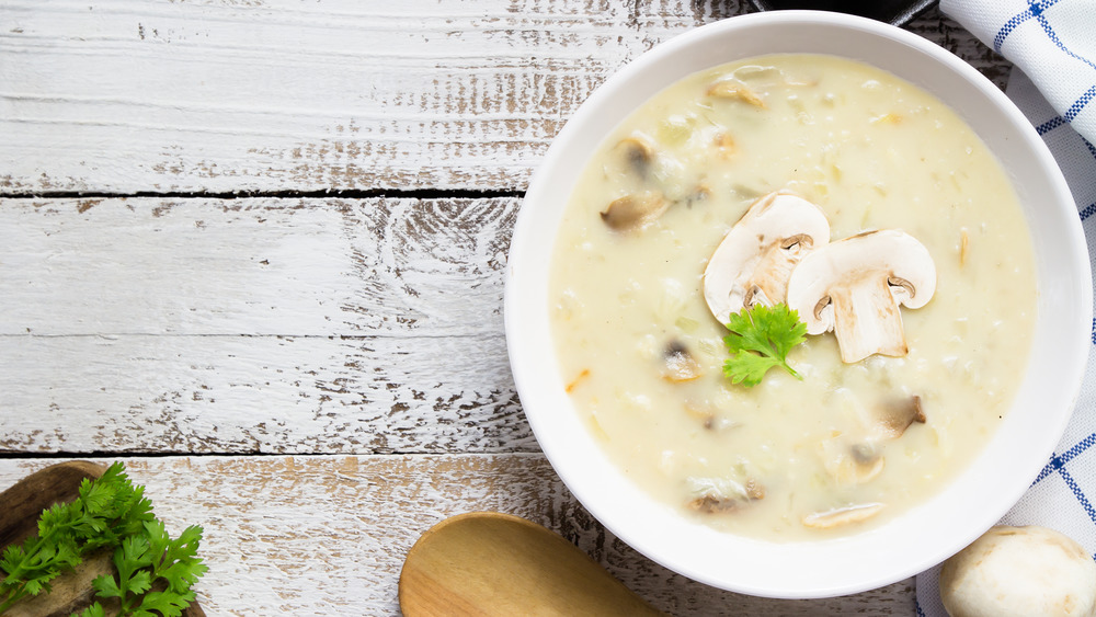 Cream of mushroom soup