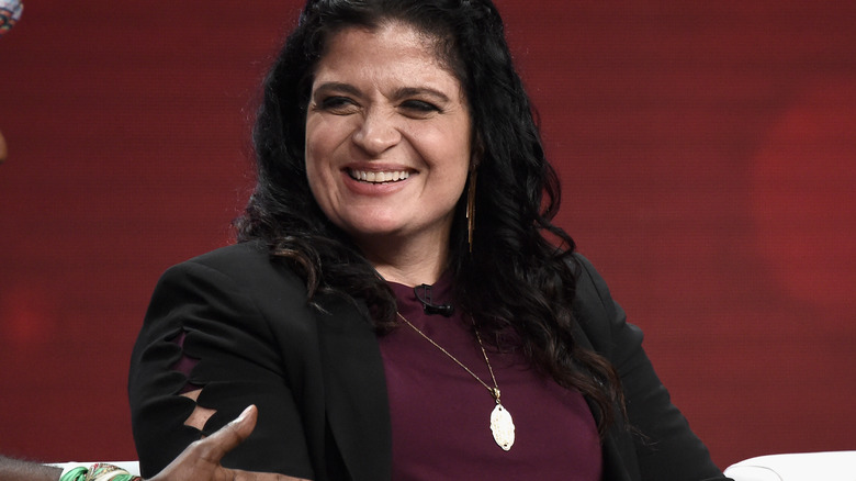 Alex Guarnaschelli laughs