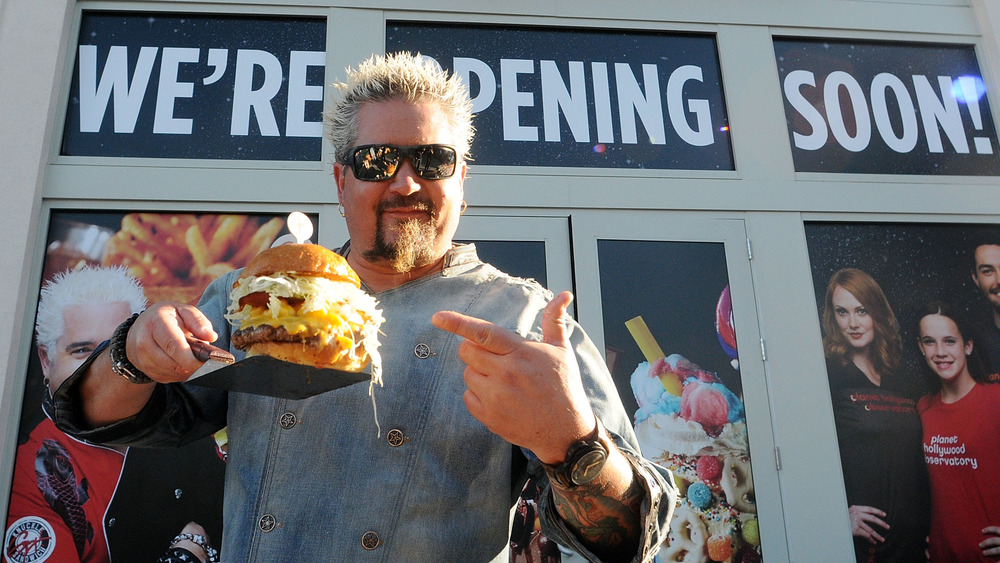 Guy Fieri's hamburger